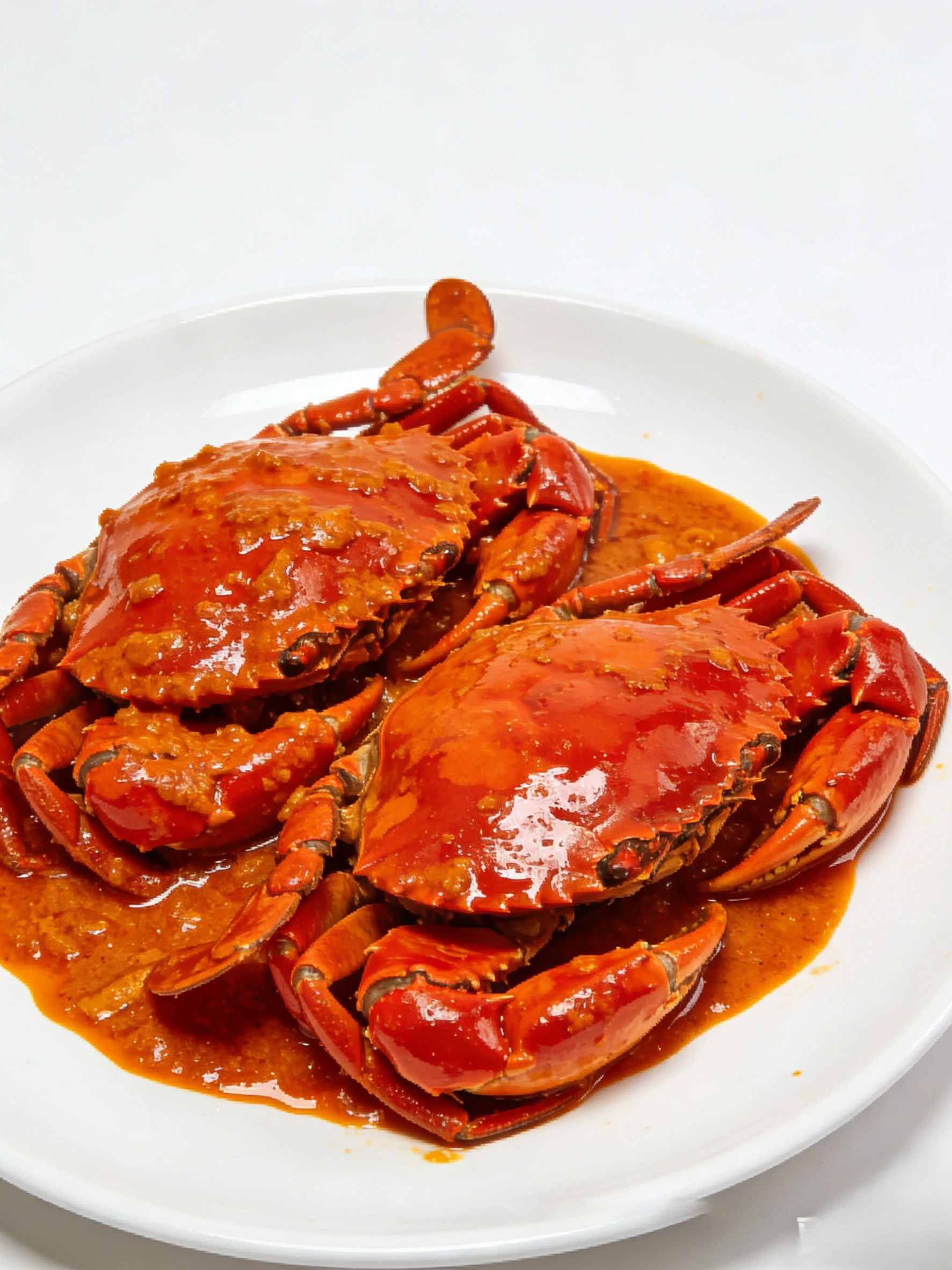 Crab At Bay Signature Chilli Crab covered in rich egg gravy