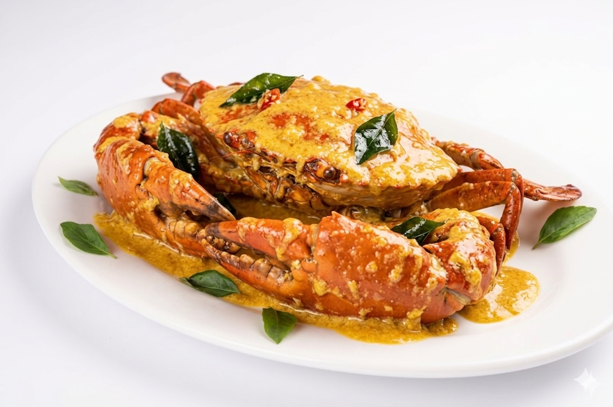 Promotion with two crabs weighing 900g to 1kg each
