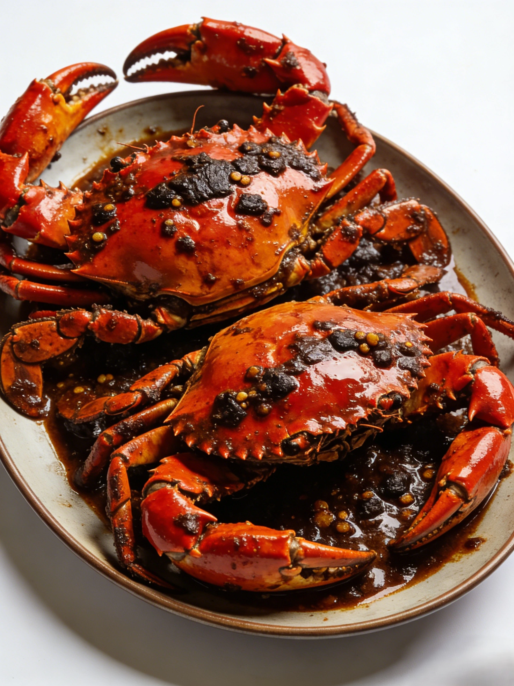 Crab At Bay Authentic Black Pepper Crabs coated in aromatic roasted pepper glaze