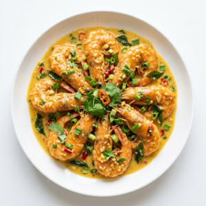 Salted Egg Yolk Prawns