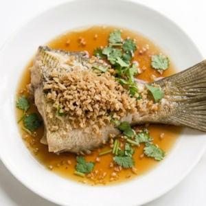 Steamed Fish Tail with Preserved Radish