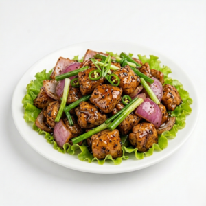 Stir Fried Chicken Dice With Black Pepper