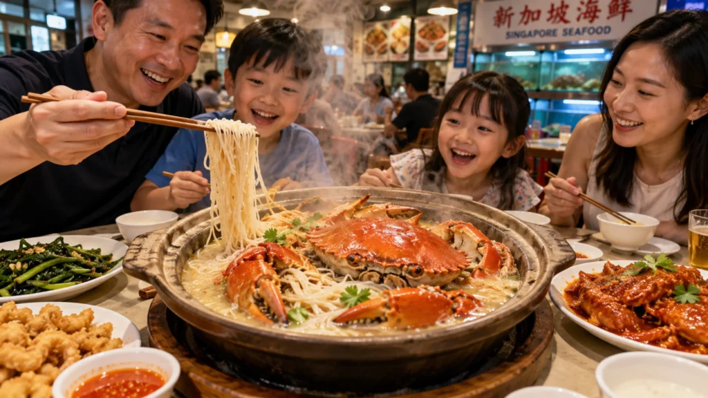 Joyful Family Seafood Feast