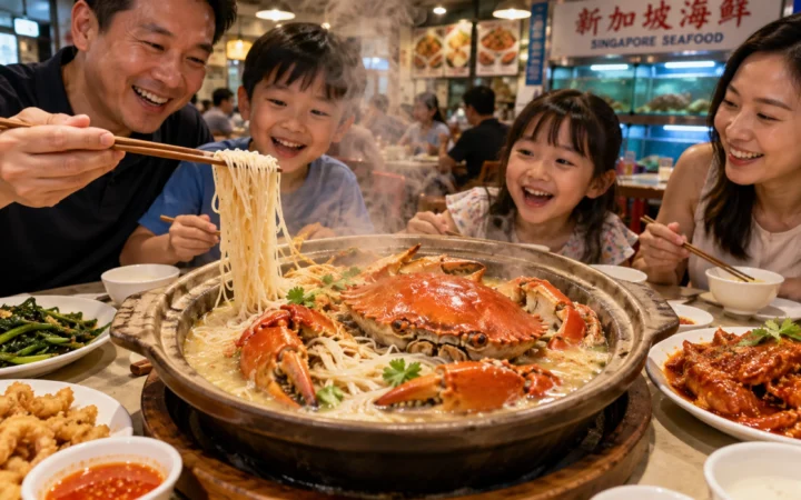 Joyful Family Seafood Feast