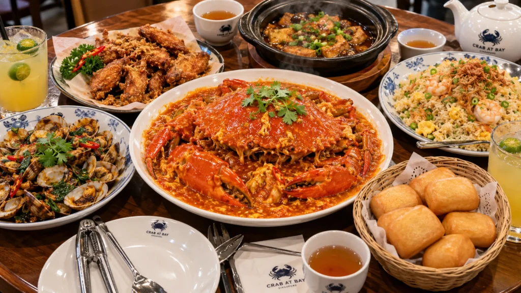 Singapore Chili Crab Feast Table