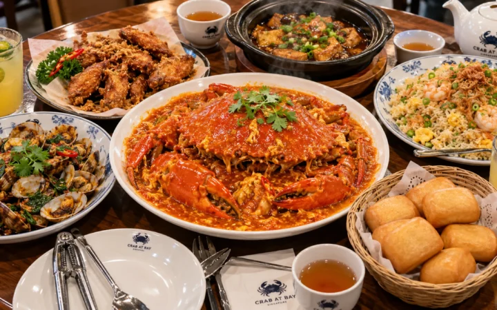 Singapore Chili Crab Feast Table