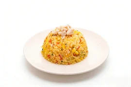 Abalone cube fried rice