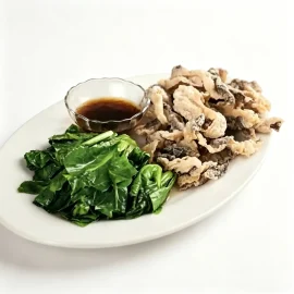 Fried Fish Skin Kai Lan._converted