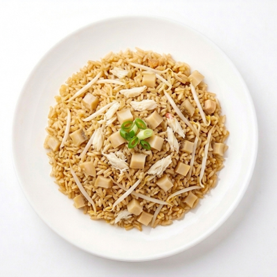 Abalone cube fried rice